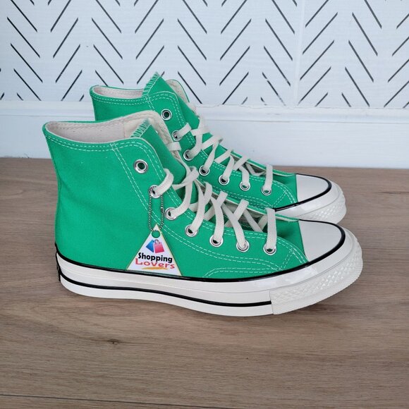 ⭐Converse Chuck Taylor All Star Hi Canvas Sz 8 Men's Shoes Sneaker Green A08613F - Picture 1 of 10